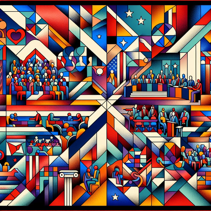 Abstract Art - Political Events Collage