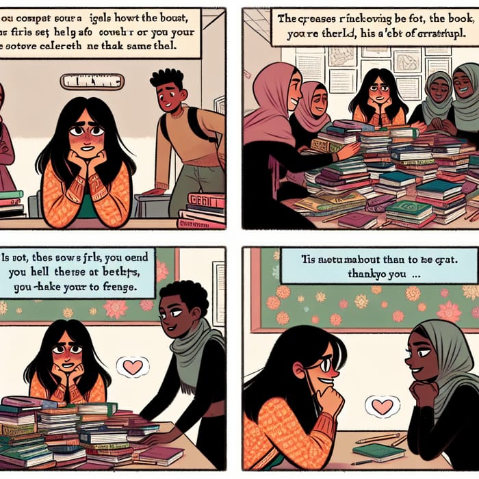 Girl's Debt of Gratitude - Friendship Comic Strip