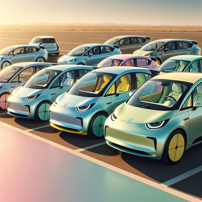 Pastel Electric Cars | Environmentally Friendly Innovations