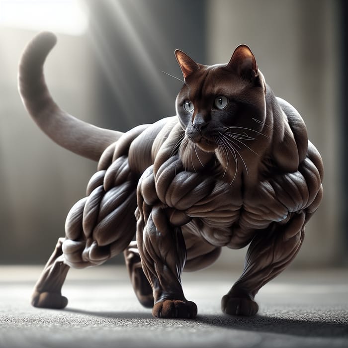 Muscular Cat: A Masterpiece of Power and Grace