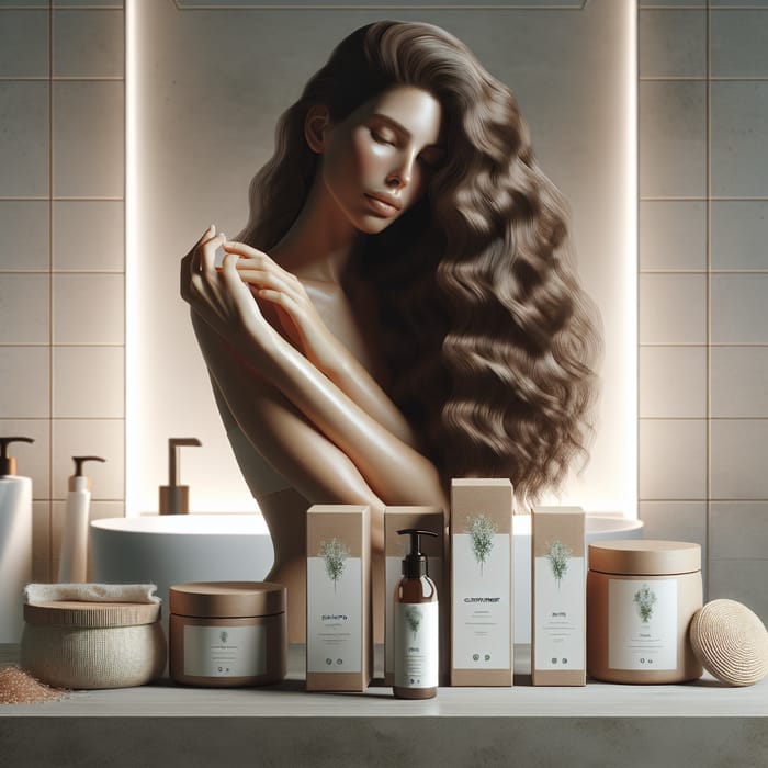 Sustainable Hair Care in Minimalist Setting | Organic Products