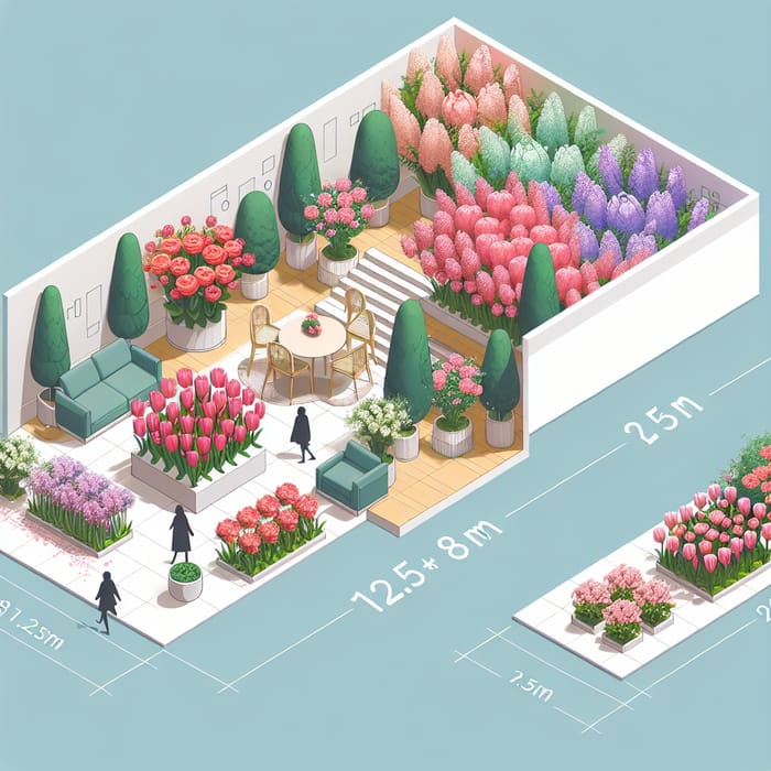 Tulip, Rose, Lilac: Flower Exhibition Layout Request