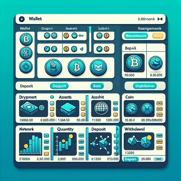 Cryptocurrency Asset Status Dashboard and Table | Wallets, Assets, Network