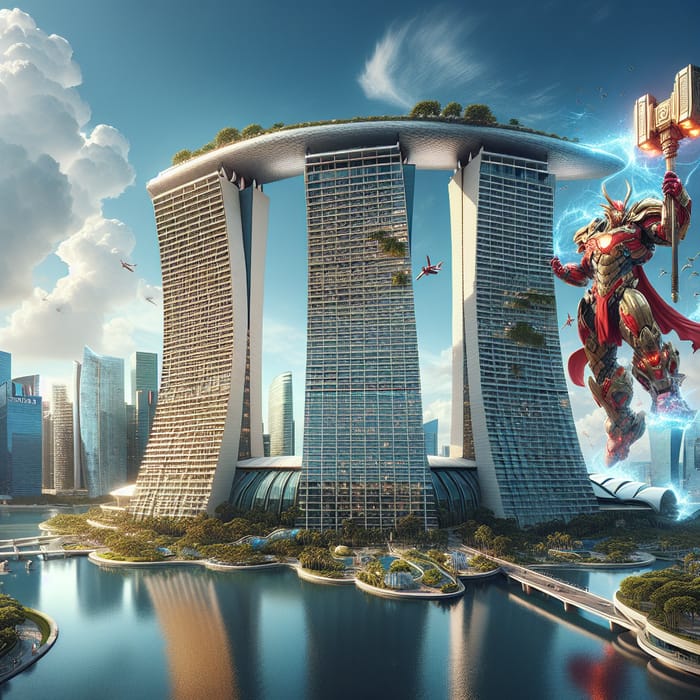 Marina Bay Sands Singapore | Urban Marvel with Cascading Towers