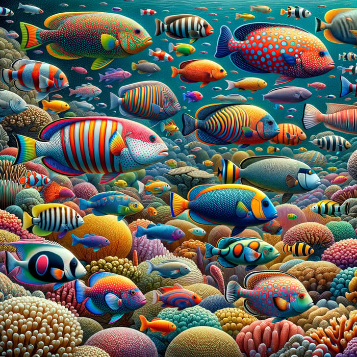 Colorful Fish and Reef Exploration