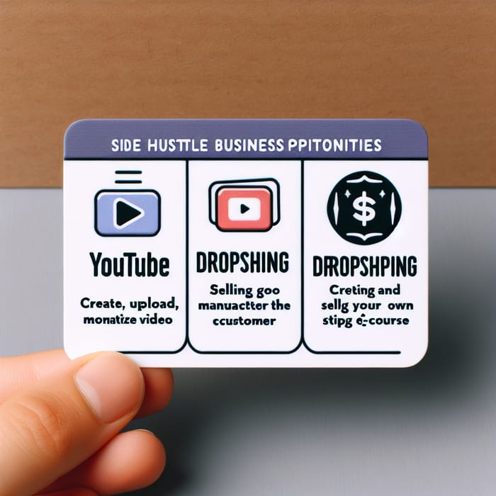 Best Side Hustle Ideas: YouTube, Dropshipping, E-Course