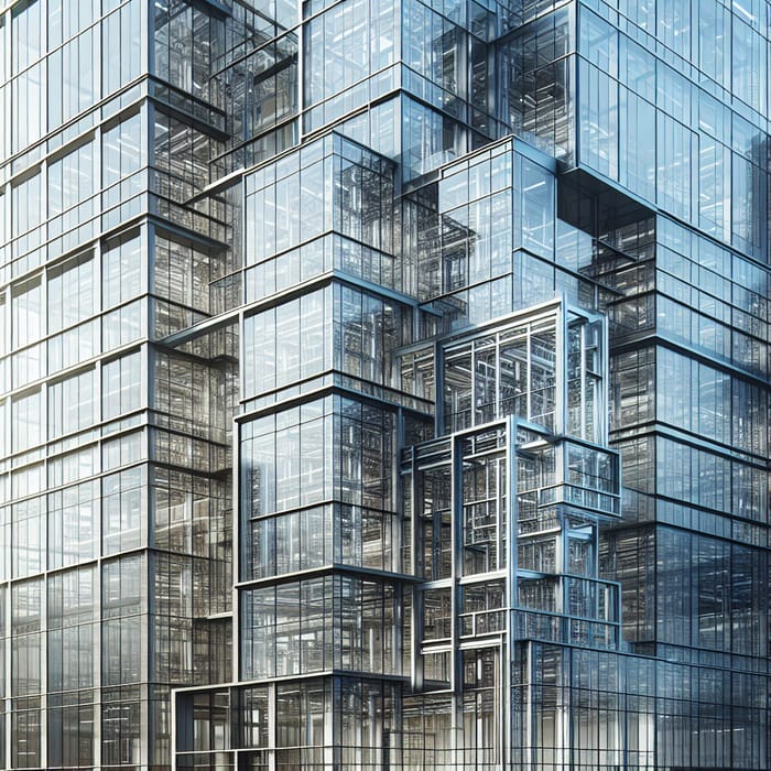 Modern Building Facade Glazing Techniques | Realistic Photo
