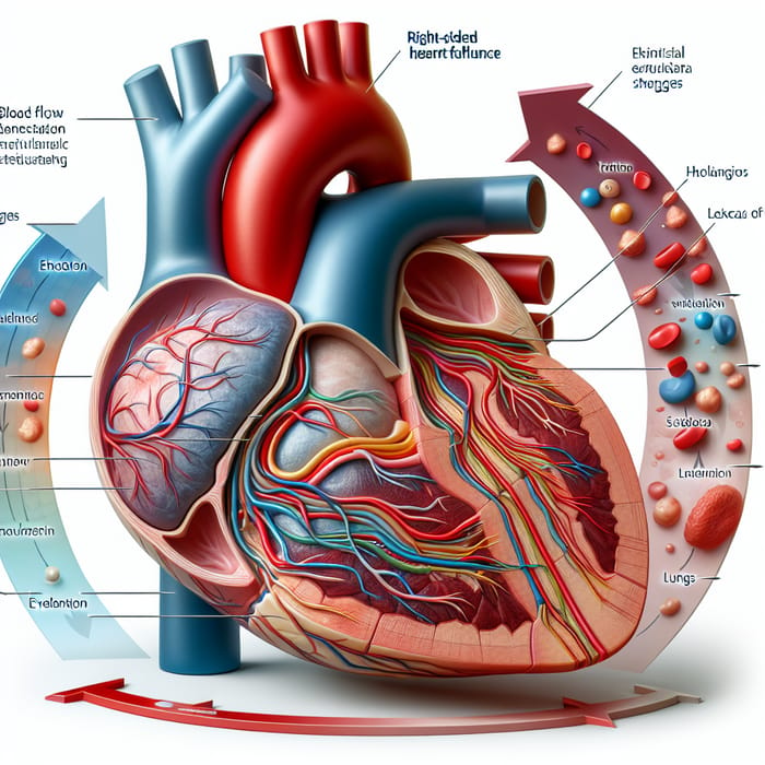 Understanding Right-Sided Heart Failure and its Impact on Circulation, AI  Art Generator