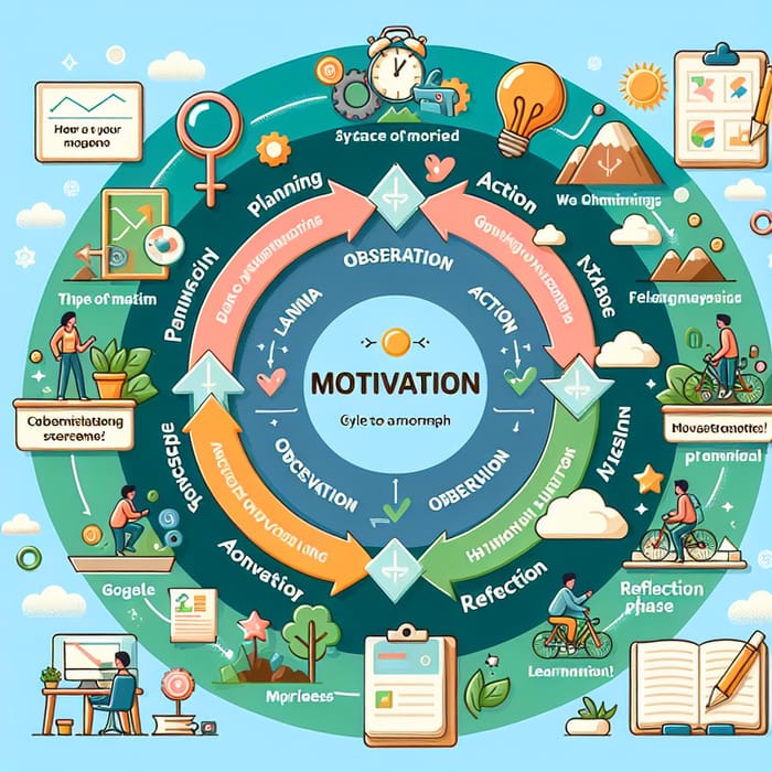 Motivational Cycle: Goal Setting to Progress Reflection