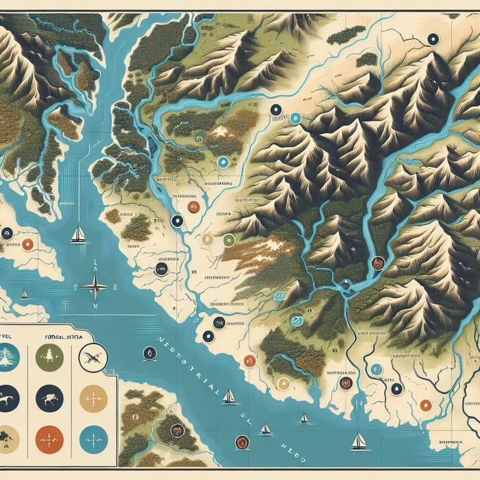 Formal Map of Natural Areas - Detailed Illustration
