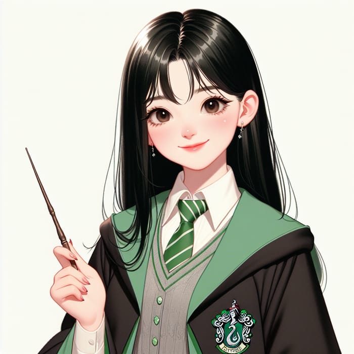 Slytherin Girl with Charming Animation Style