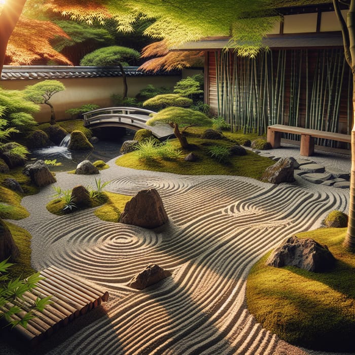 Serene Zen Garden: Tranquility and Harmony