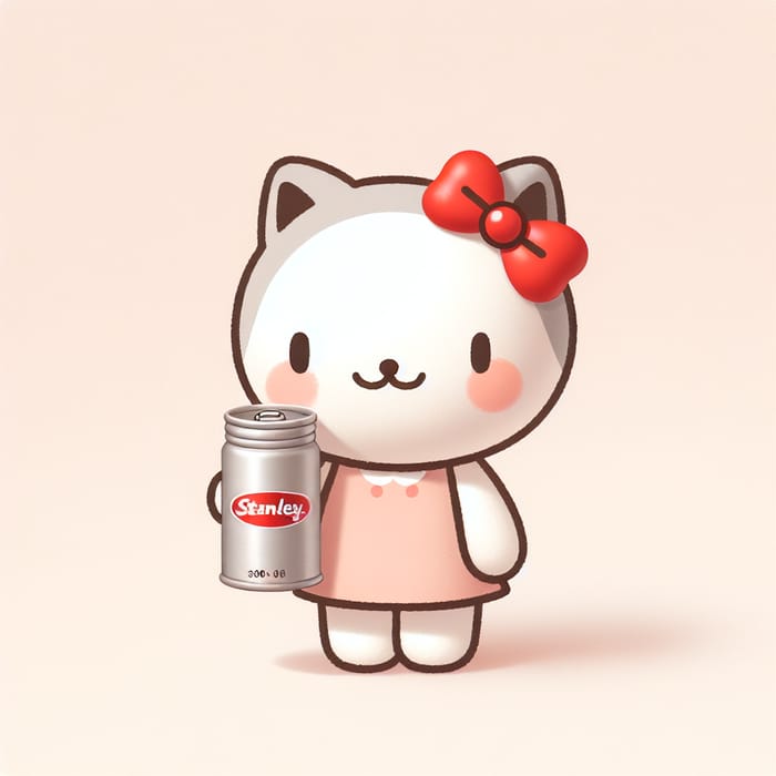 Cute Hello Kitty with Stanley Mug