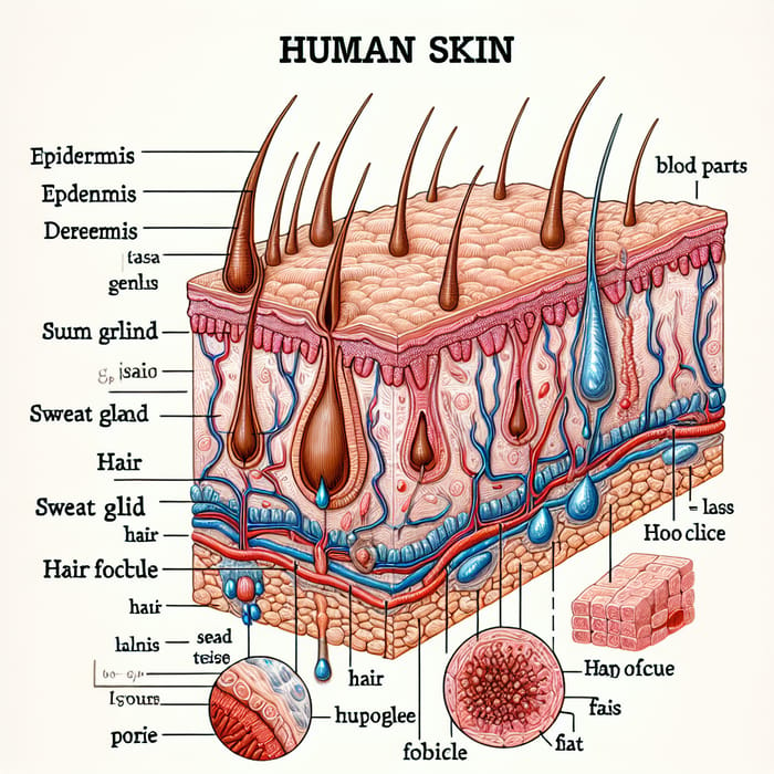 Human Skin Structure: Epidermis, Dermis, Hypodermis & More