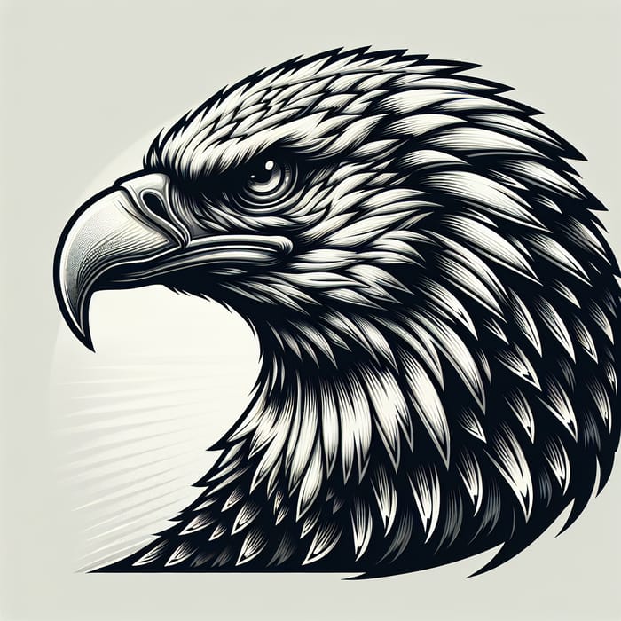 Intricate Eagle Head Design: Symbol of Power & Majesty