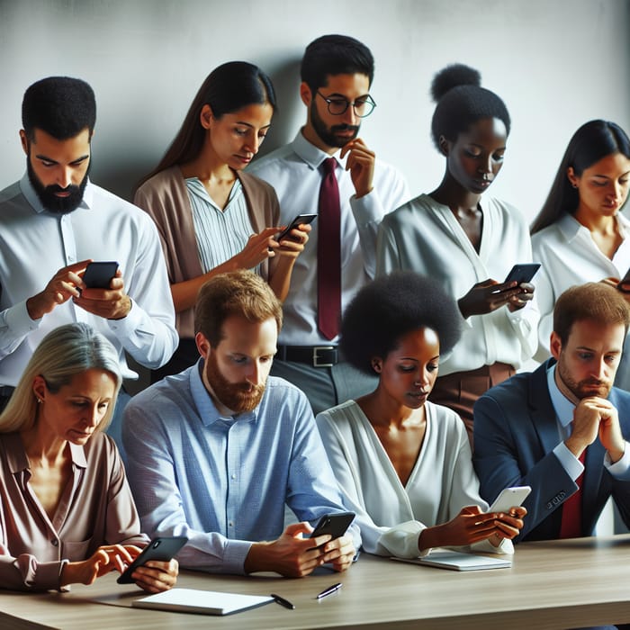 Diverse Workplace Mobile Device Usage