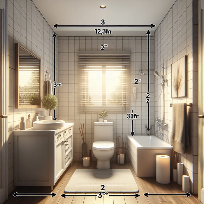 3x2 Bathroom Dimensions - Ideal Layout for Your Home