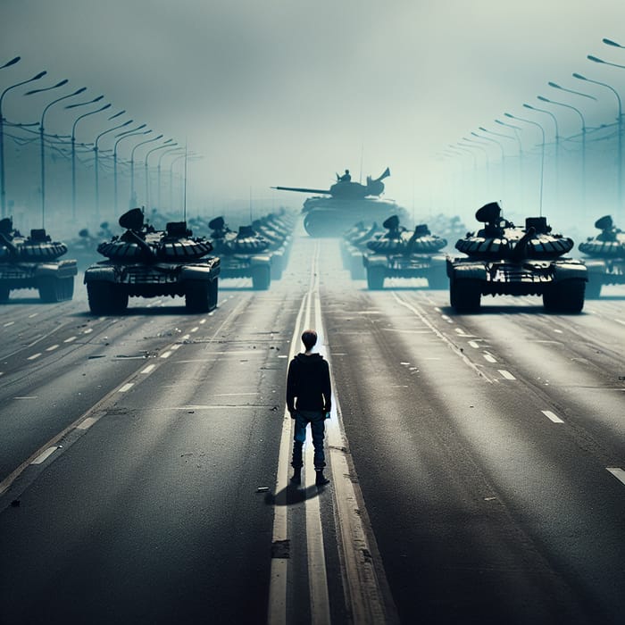 Tank Man Defying Military Tanks | Iconic Courageous Stand
