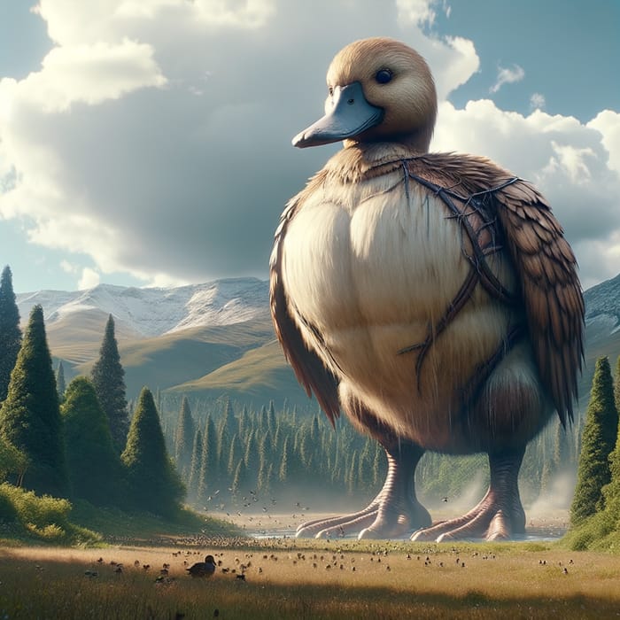 Duck Titan: Mythical Creature in Animation | Giant and Powerful Marvel