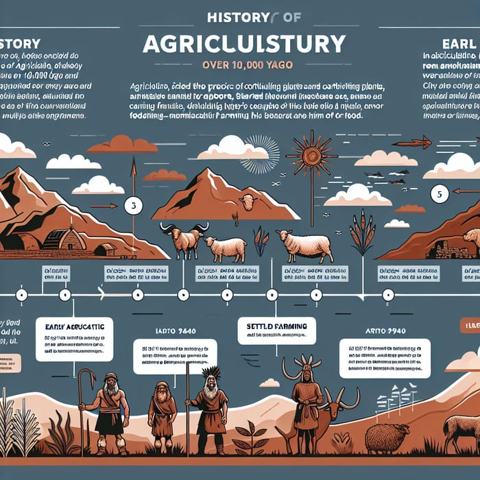 History of Agriculture Infographic: Over 10,000 Years of Cultivation