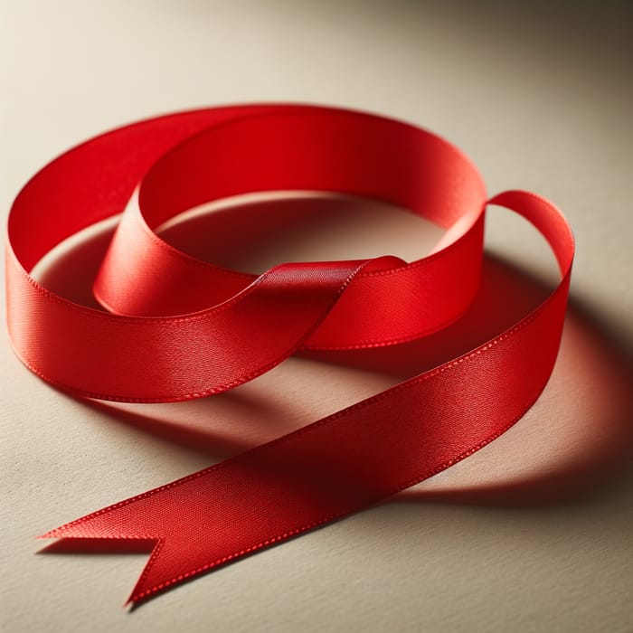 Elegant Red Ribbon | Premium Quality & Perfect Edges