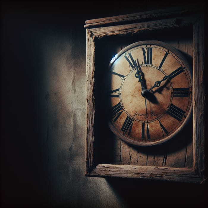 Eerie Vintage Clock - The Witching Hour