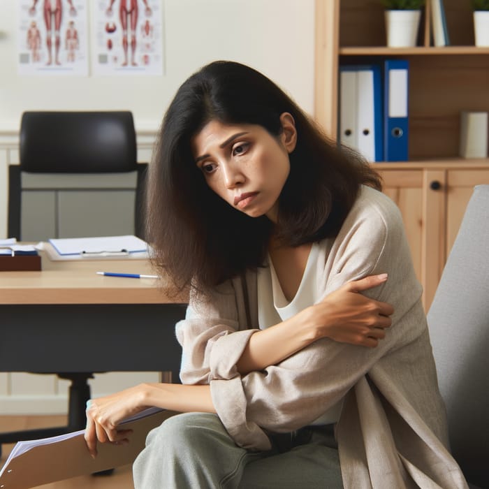 Emotionally Exhausted 40-Year-Old Woman Seeks Help for Burnout at GP Office