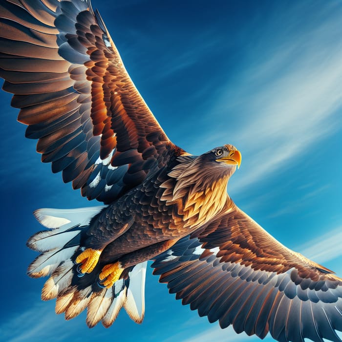 Majestic Eagle in Flight: Grace and Power in Nature