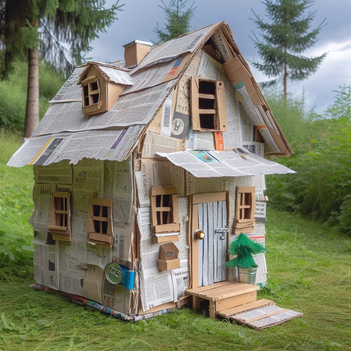 Quirky $10 House - Build Your Dream Recycled Material Home | AI 