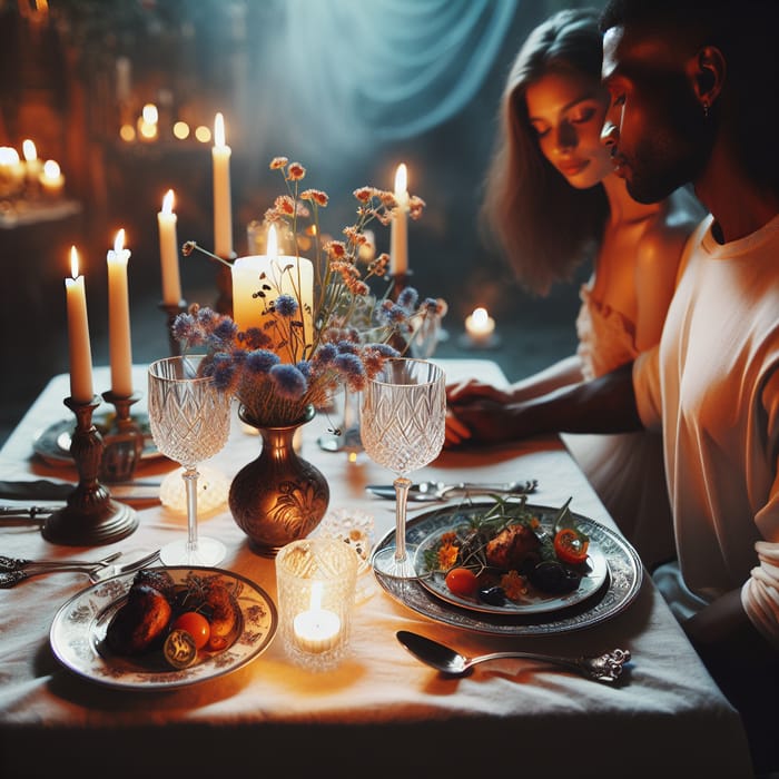 Cute Romantic Candlelight Dinner | Intimate Dining Experience