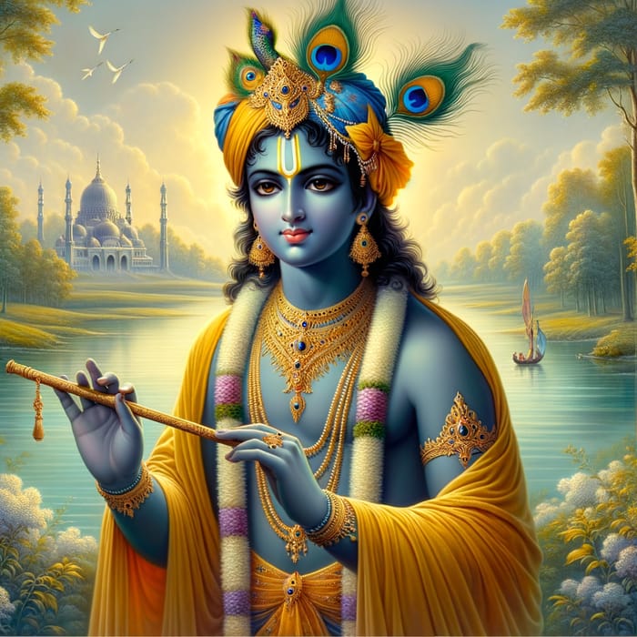 Ultimate HD Wallpapers of God Shri Krishna | Divine Illustration