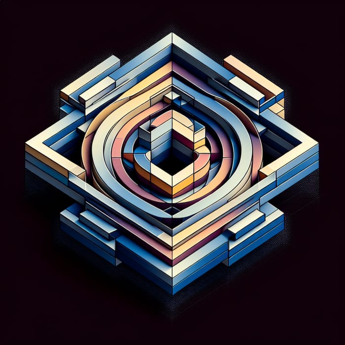 Abstract Perfectionism Art | Symmetrical Geometric Shapes