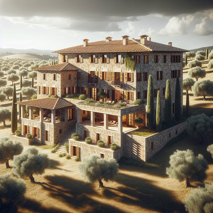 Enormous Tuscan Heritage House: Authentic Charm & Terracotta Rooftops