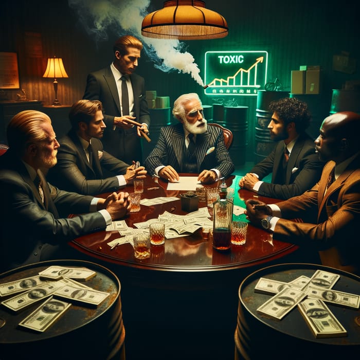 Mafia Meeting Profits Exposed: Money, High Charts & Toxic Scenario
