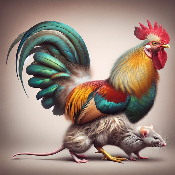 Rooster Rat Chimera: Son of a Rooster and a Rat | AI Art Generator ...