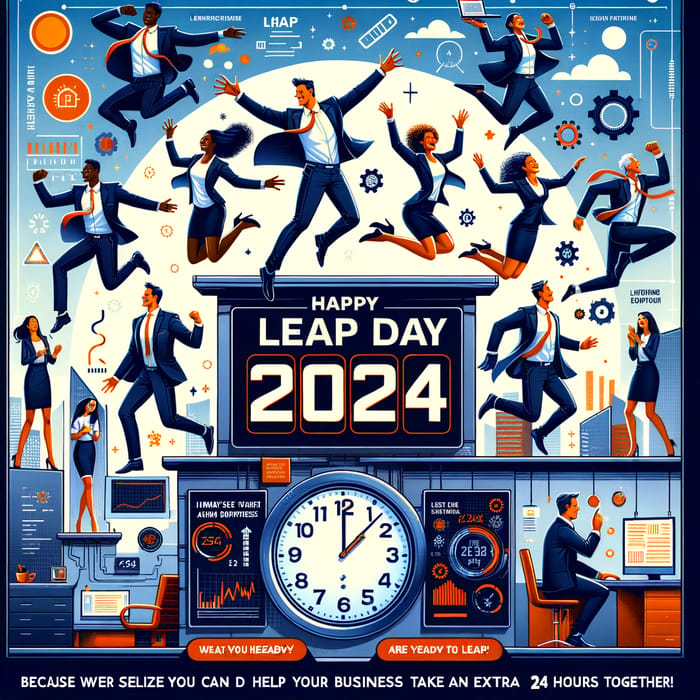Happy Leap Day 2024 Celebration by Macrosoft Inc | Seize the 24-Hour Leap for Success