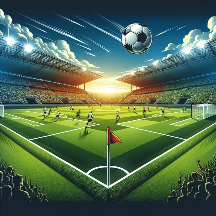 8x4 Feet Football Match Banner | Vibrant Print-Ready Design
