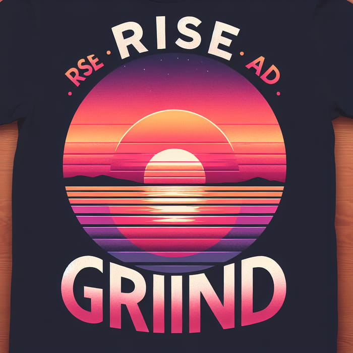 Sunrise Rise and Grind T-Shirt | Motivational Design