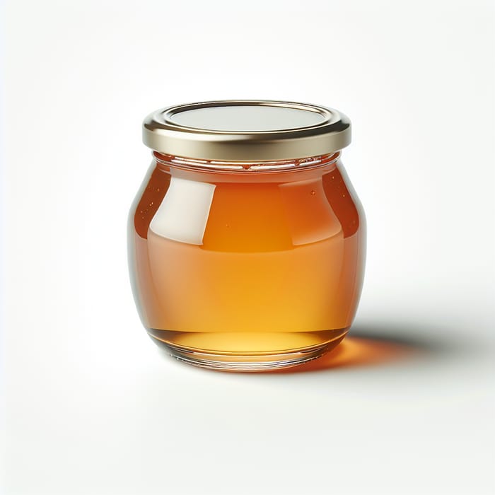 Smooth Honey Jam | Stylish Jar | White Background