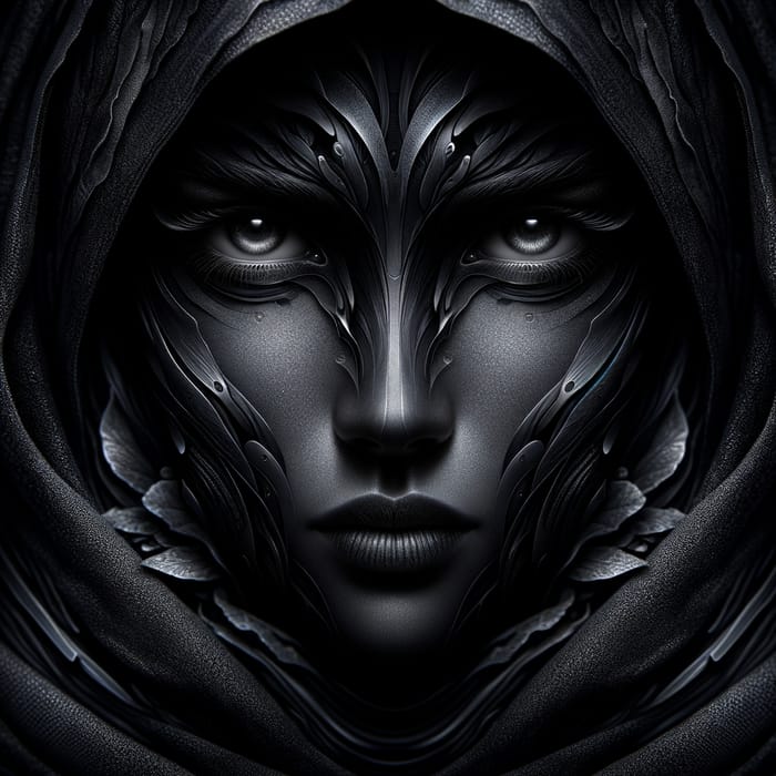 Intriguing Dark Avatar with Intense Eyes | Mystical Design