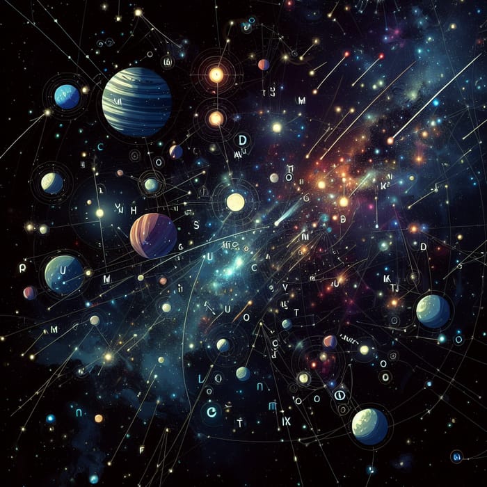 Awe-Inspiring Night Sky: Constellation of Shooting Stars and Planets