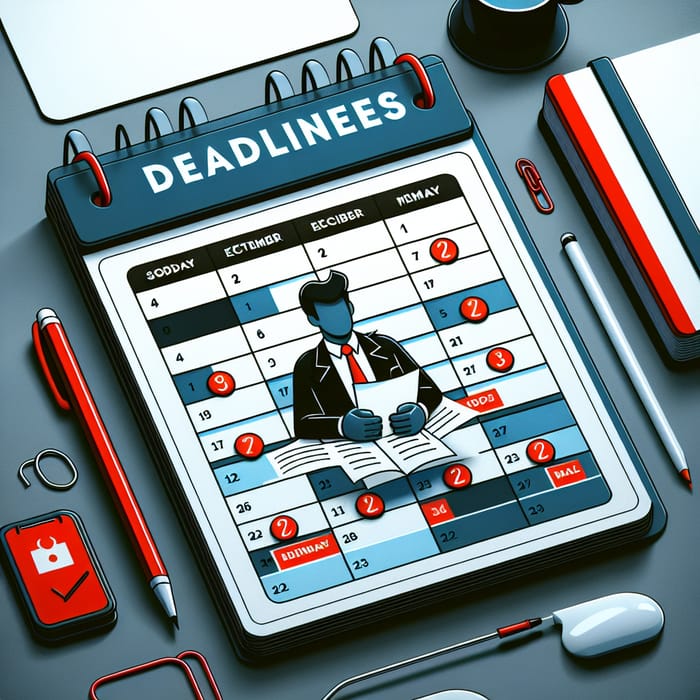 Important Deadlines Calendar | Key Dates with Deadlines and Terms