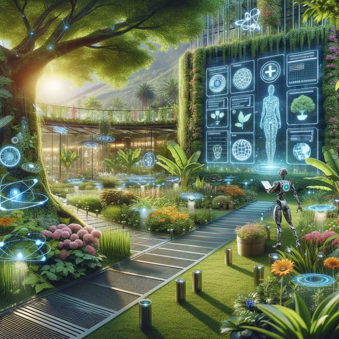 Futuristic Smart Garden - A Technological Panorama of Nature