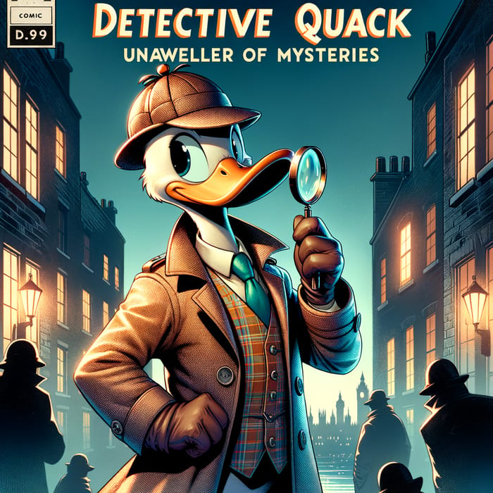 Detective Duck: Anthromorphic Sleuth - Comic Front Cover