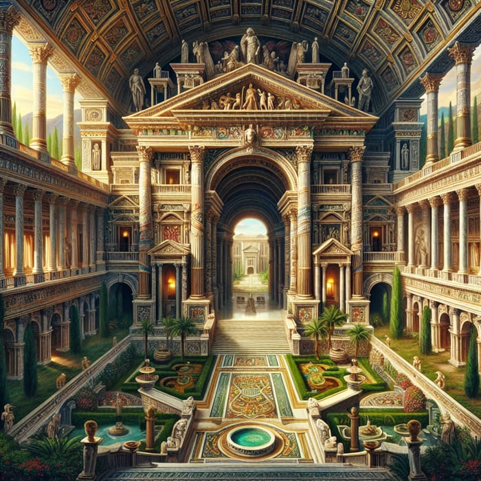 Caesar's Palace in 'Quo Vadis': A Historical Visual from the Novel