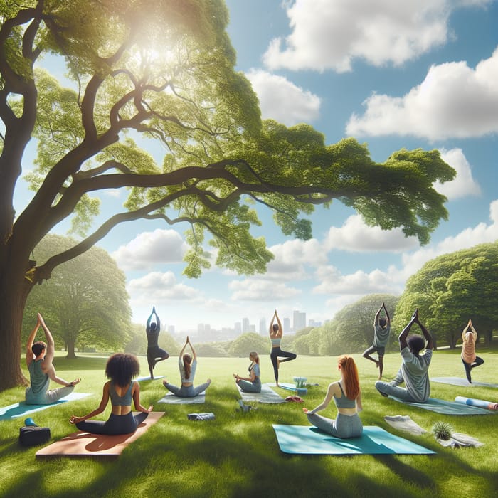 Peaceful Outdoor Yoga Session in Diversity Park