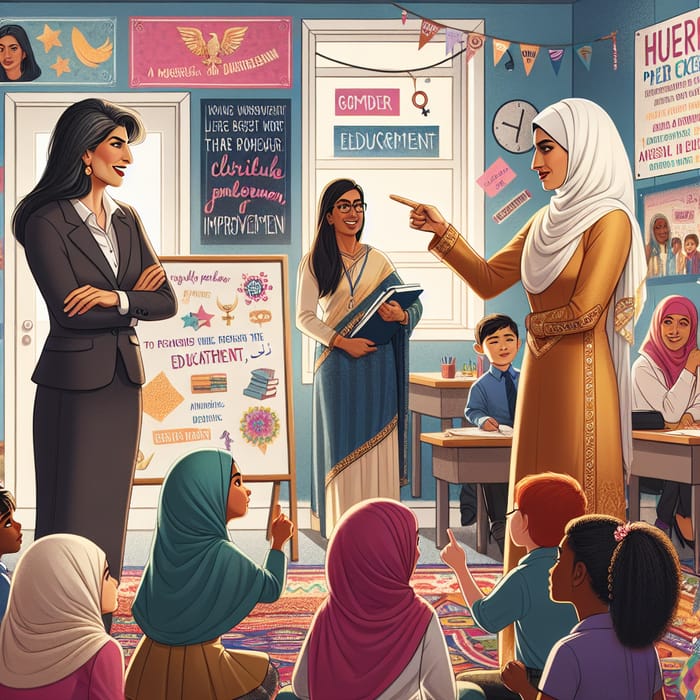 Empowering Women Through Education: Diverse Scene of Inspiration