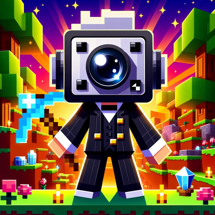 Unique YouTube Avatar: Quirky Blocky Character