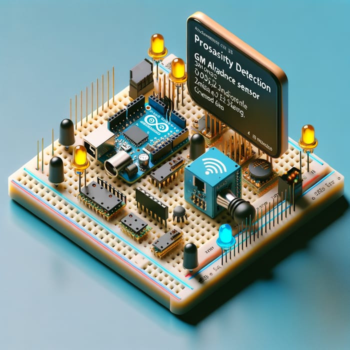 Arduino Proximity Detection System with SMS Alert & Ultrasonic Distance Sensor