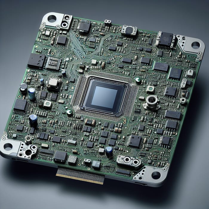 Image Sensor Video Module PCB - Green Detailed Component Board